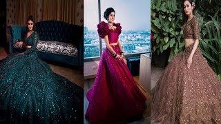 Stunning Monochrome Lehenga||New Indo Western Lehenga||Hot Crop Top  Lehenga Trends Of 2020