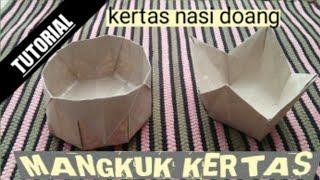 Cara Membuat Mangkuk dari Kertas Nasi.