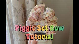 Baby-Toddler Piggie Set Bow Tutorial | Easy Bullet Fabric Bows | Small Business