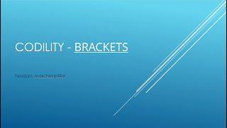 Codility - Brackets (JavaScript)