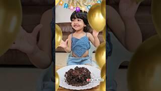 Baby Makes Cake On Her Birthday  #shorts #ytshorts #youtubeshorts #fun