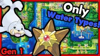 Can I Beat Pokemon Red with ONLY Water Types?  Pokemon Challenges ► NO ITEMS IN BATTLE