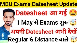 Mdu Datesheet 2024 || Mdu Exams 2024 || Mdu exams Update 2024 || Mdu Datesheet 2024 #mduexams2024