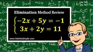 Elimination Method Review | Expressions & Equations | Grade 8