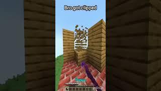 Bro Got Clipped #minecraft #gaming #minecraftnoobvsprovsgod #funny #minecraftbuilding#gamerfleetedit