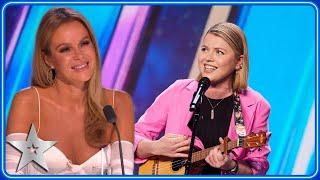 SWEET School Teacher brings witty lyrics and a UKULELE! | Auditions | BGT 2023