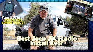 Best Jeep JK Ham Radio Install Ever | Yaesu FT2DR Mini Review