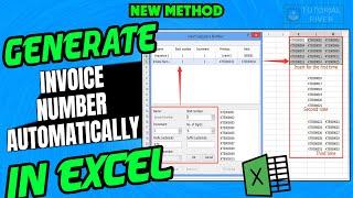 How to generate invoice number automatically in excel 2024 | Generate an invoice number