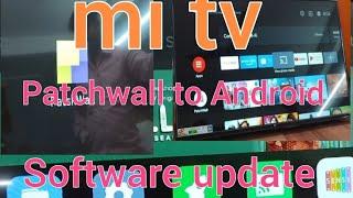 Mi TV Patchwall to Android version software update/#youtubeshorts/#trending