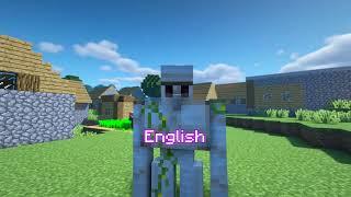 English or Spanish? Minecraft Villager meme