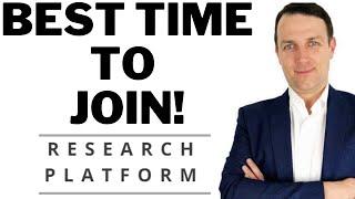 REMINDER: BEST TIME TO JOIN RESEARCH PLATFORM!!!