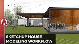 Sketchup House Modeling Workflow