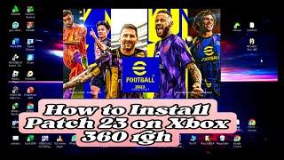 install patch 23 on xbox 360 rgh ( Base pes 2018 )