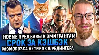 Срок за кэшбэк / Новые предъявы к эмигрантам / Разморозка активов Шредингера