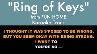 "Ring of Keys" from Fun Home - Karaoke Track with Lyrics on Screen