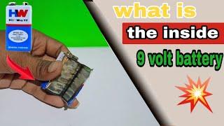 What is the inside 9 volt battery || Battery Experiment ••|| Mr. Experiment Lover