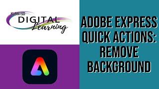 Remove Background using Adobe Express Quick Actions