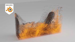 PARTICLE SIMULATION - Blender