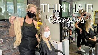 Hair Extensions For Very Thin Hair - New Technique