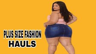 Lycra Lastex Strap Top And Short Jeans Plus Size Outfits Street Style