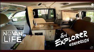 NoVANLIFE: Convert SUV Ford Explorer 2005 into a Stealth Camper|Step by Step Instructions.