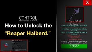 How to unlock the Reaper Halberd. | RIOT CONTROL SIMULATOR