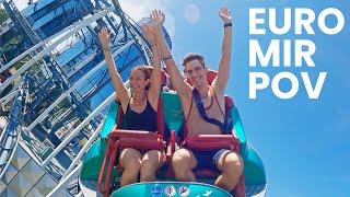 Euro Mir Front Row POV Europa Park Spinning Coaster with an EPIC SOUNDTRACK!