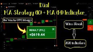 Double MA Strategy (10) + MA (14) Indicator || Win Big on the OTC Market || 2020 indicators