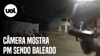 Câmera em farda mostra o momento em que policial militar foi baleado em SP; vídeo tem imagens fortes