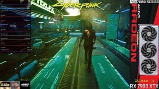 AFMF Cyberpunk 2077 Path Tracing Ultra FSR 1440p | 7900 XTX | R9 7950X 3D