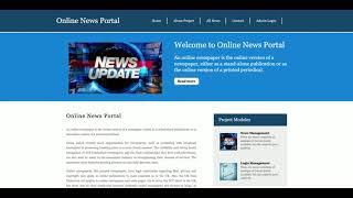 Python Django and MySQL Project on Online News Portal