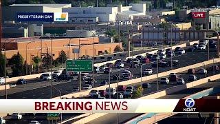 Interstate 25 closed due to crash in Albuquerque