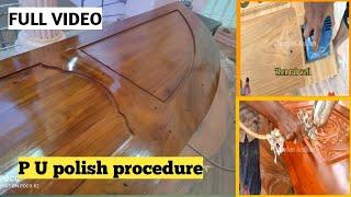 Teak wood door polishing procedure | teak wood door polish | Asian pu polish | MRF PU polish