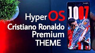 HyperOS Cristiano Ronaldo Premium Theme For Any Xiaomi Services | New system Ui | #hyperos #ronaldo