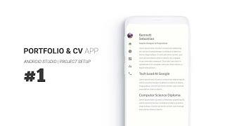 Build an Android CV & Portfolio Minimal App Part1: Project Setup | Android Studio Tutorial
