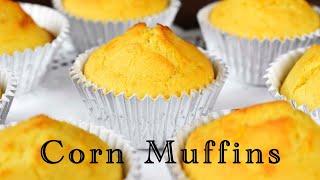 So Tasty Corn Muffins Recipe - Mrs.Bake | Easy Homemade Corn Muffins