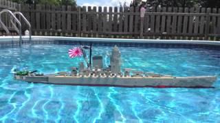 LEGO Battleship Yamato Model Sinking