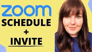 SCHEDULE A ZOOM MEETING AND SEND ZOOM MEETING INVITE