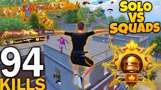 94 Kills! NEW BEST AGGRESSIVE RUSH GAMEPLAY With BEST OUTFIT SAMSUNG,A7,A8,J2,J3,J4,J5