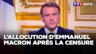 Allocution d'Emmanuel Macron après la censure du gouvernement Barnier｜TF1 INFO