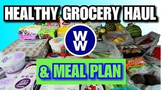 HEALTHYWW WEEKLY GROCERY HAUL PLUS Weight Watchers Meal Plan for the Week - WW POINTS INCLUDED!