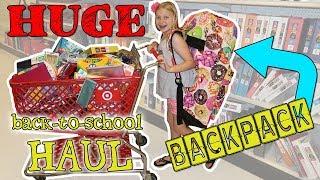 HUGE Backpack Back to School HAUL Scavenger Hunt!  Shopping fun at Target!