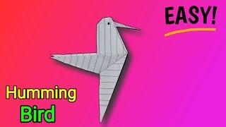 How To Make Paper Humming Bird || Paper Humming Bird Tutorial || Diy Crafts Boy