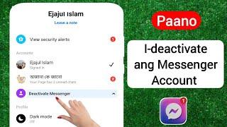 Paano I-deactivate ang Messenger Account -2024 |  I-deactivate ang Messenger Account