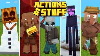 Action & Stuff - All Mob Animations! | Minecraft Bedrock Texture Pack