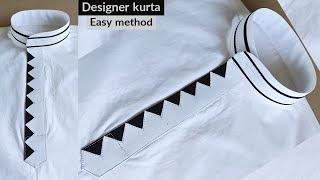 latest designer kurta stitching  for youngers || sew a designer kurta totally understand method ||