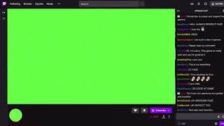 Green screen Twitch stream￼