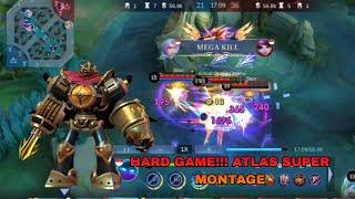 HARD GAME!!! ATLAS GAMEPLAY SAMPAI DIBACOTIN GARA GARA KALAH SAMA THAMUZ | MOBILE LEGENDS