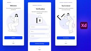 Let's Design an Onboarding Sequence in Adobe XD Tutorial