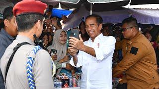 Presiden Jokowi Kunjungi Pasar Sentral Kotabumi, Lampung Utara, 11 Juli 2024